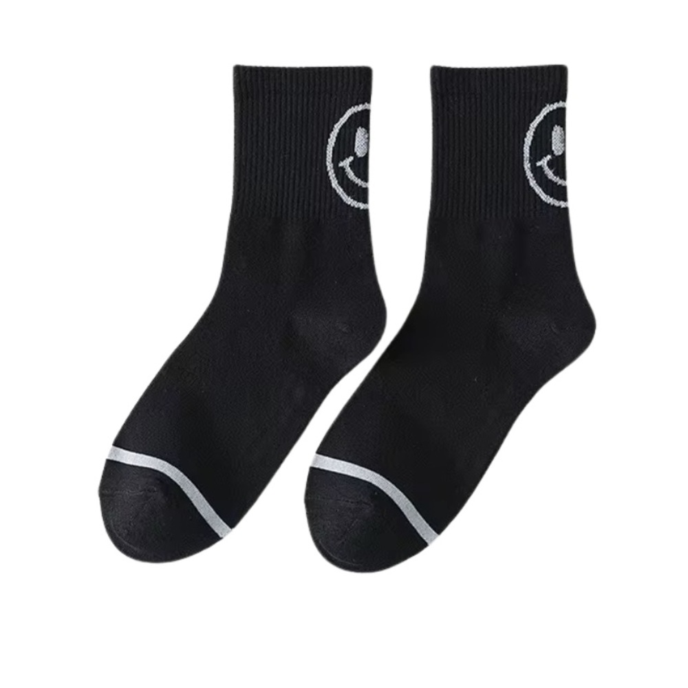 New!! Smiley adult mid tube socks